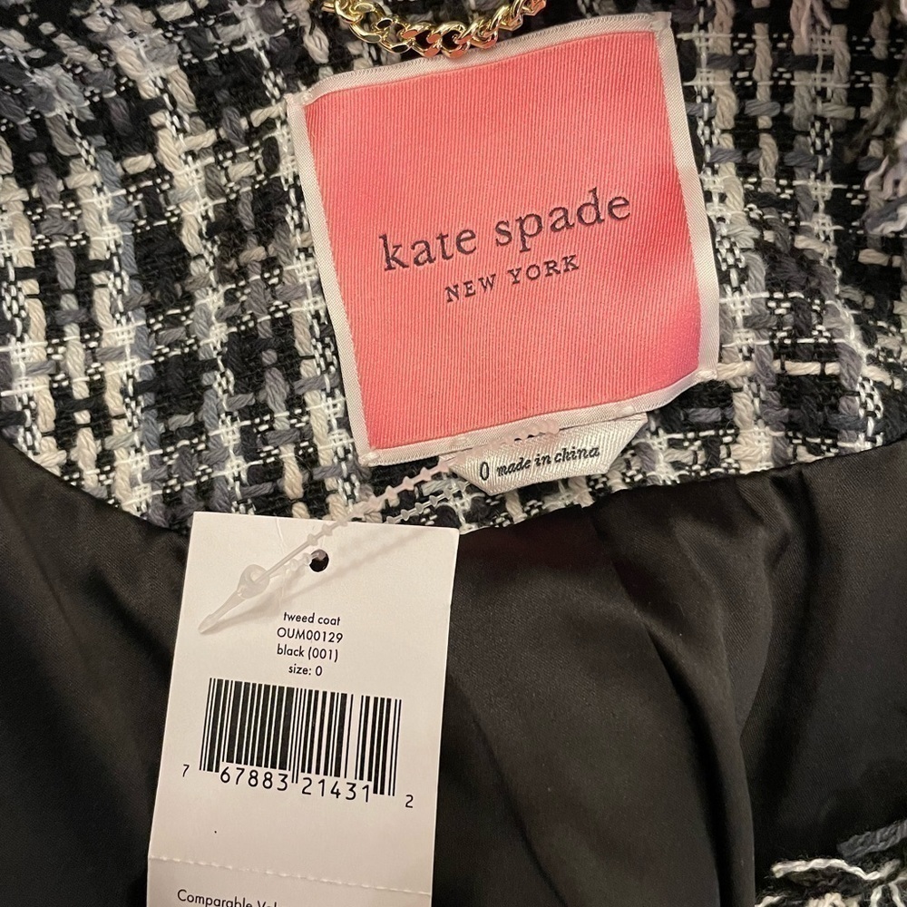 New - Kate Spade tweed jacket - Picture 7 of 8